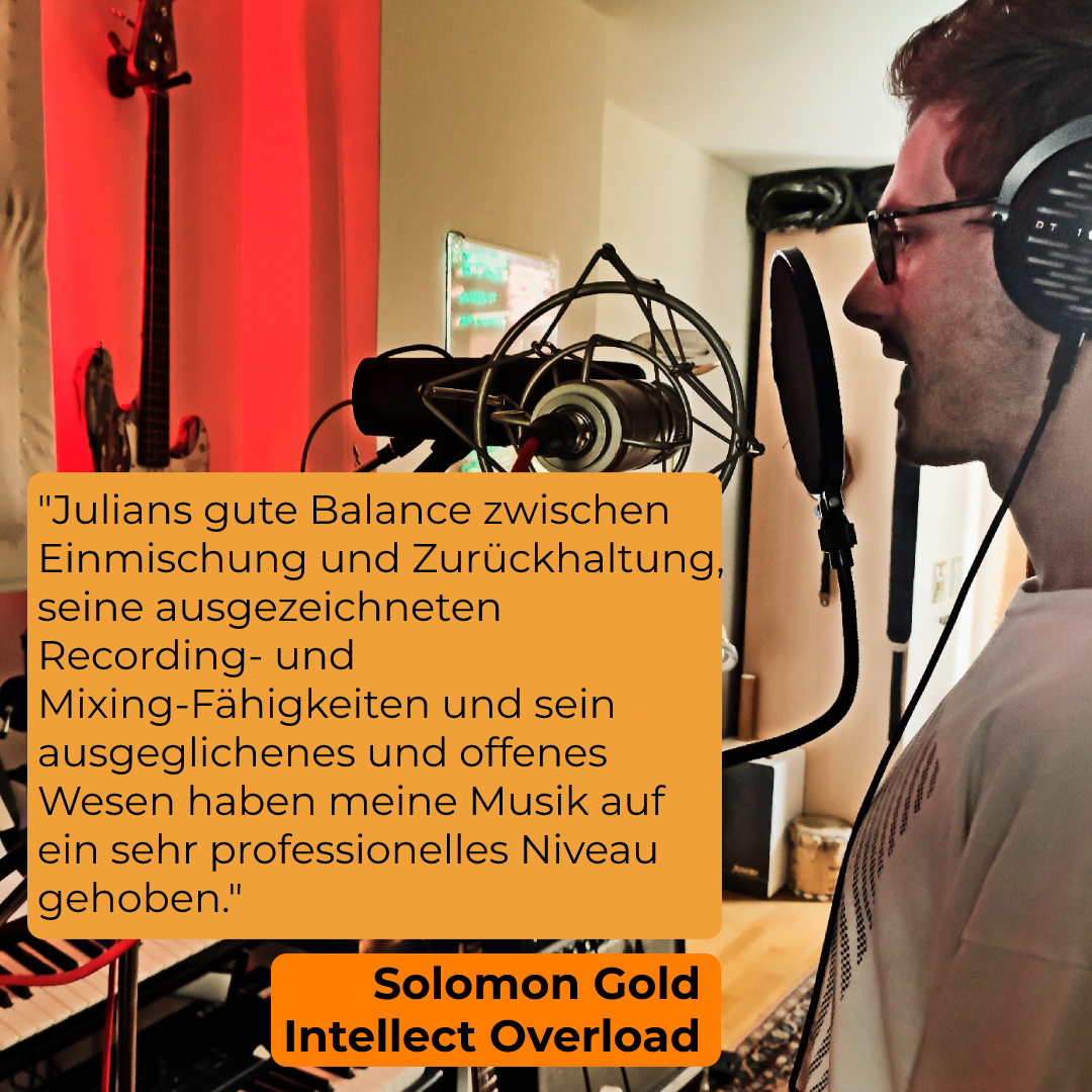 Feedback SolomonGold 2 Gleichgewicht in der Musikproduktion Tonstudio München Südpark